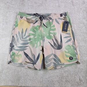 NWT Roark The Chiller Boardshorts Mens Size 34 Pink‎ Tropical Beach Cruise